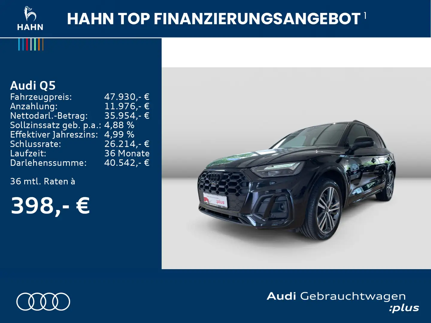 Audi Q5 50 3.0 TDI Tiptr.quattro S line LED Navi Schwarz - 2