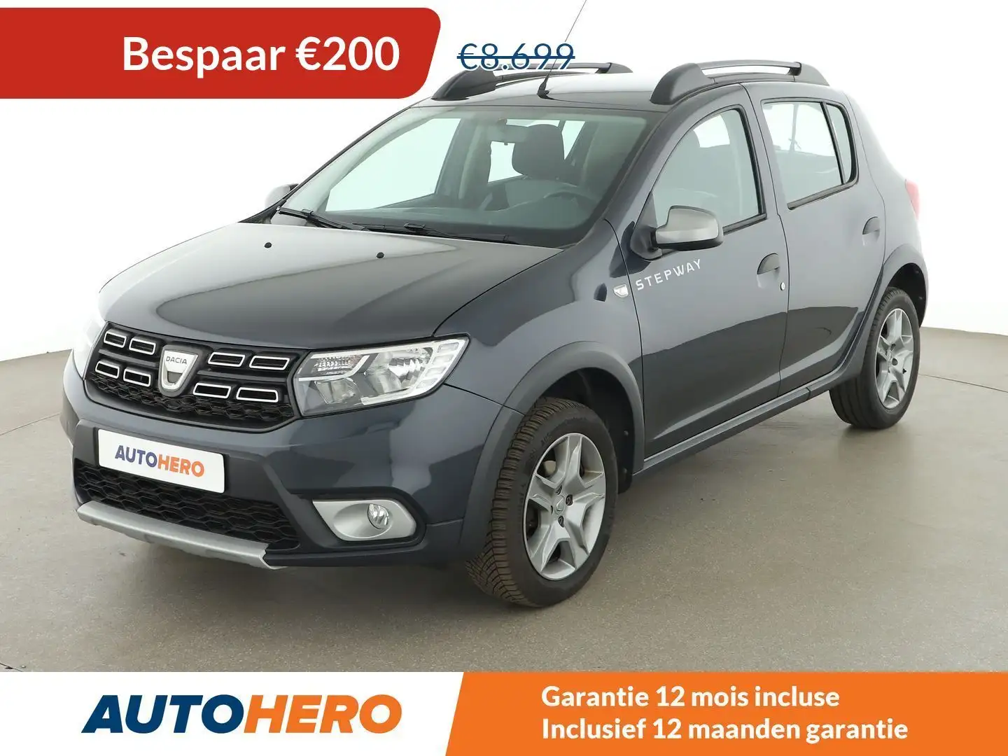 Dacia Sandero 0.9 TCe Stepway Prestige Gris - 1