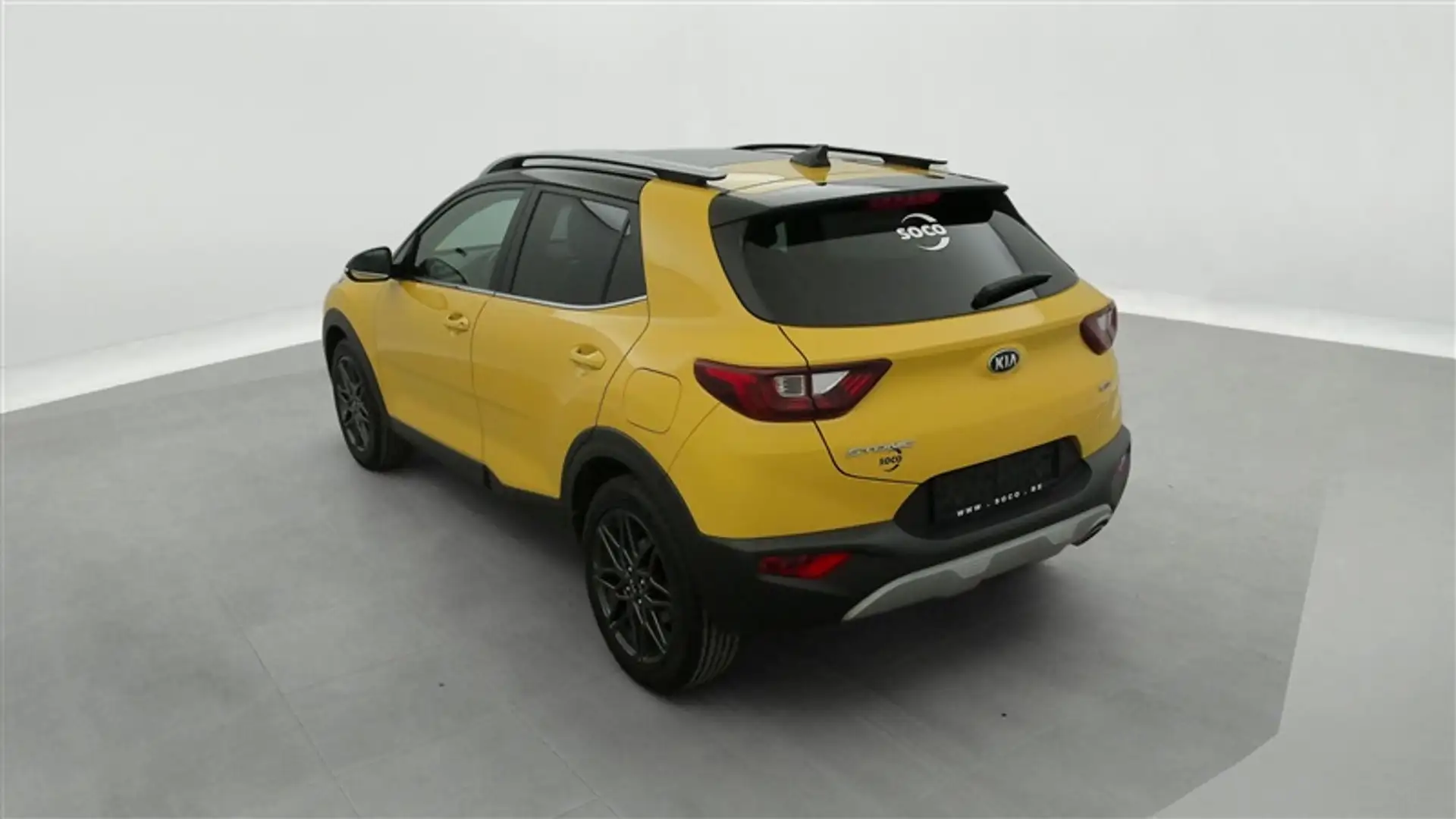 Kia Stonic 1.0 T-GDi 120cv Black Edition NAVI / CUIR PARTIEL  Geel - 2