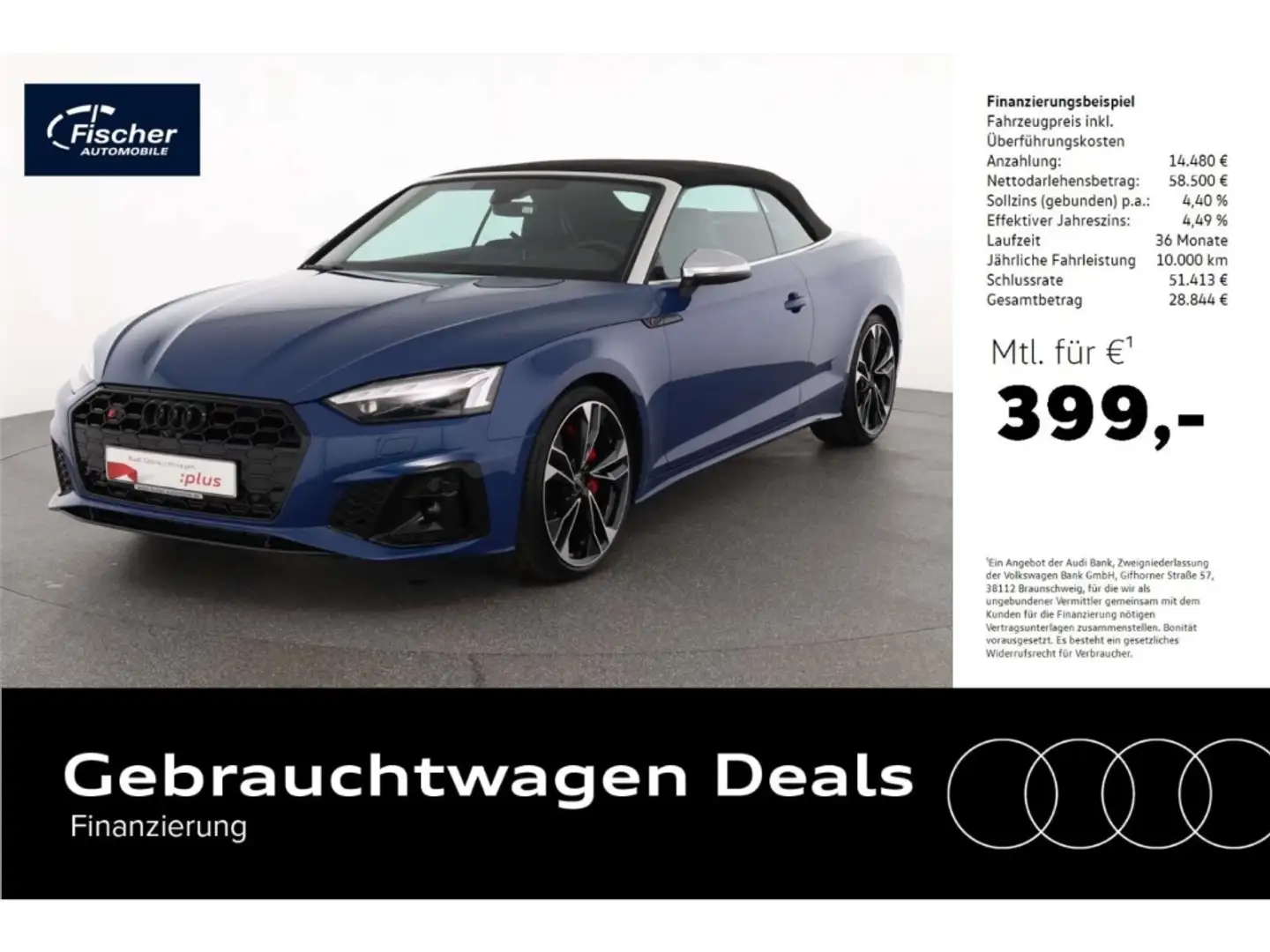 Audi S5 Cabriolet TFSI quattro Competition Edition Blau - 1