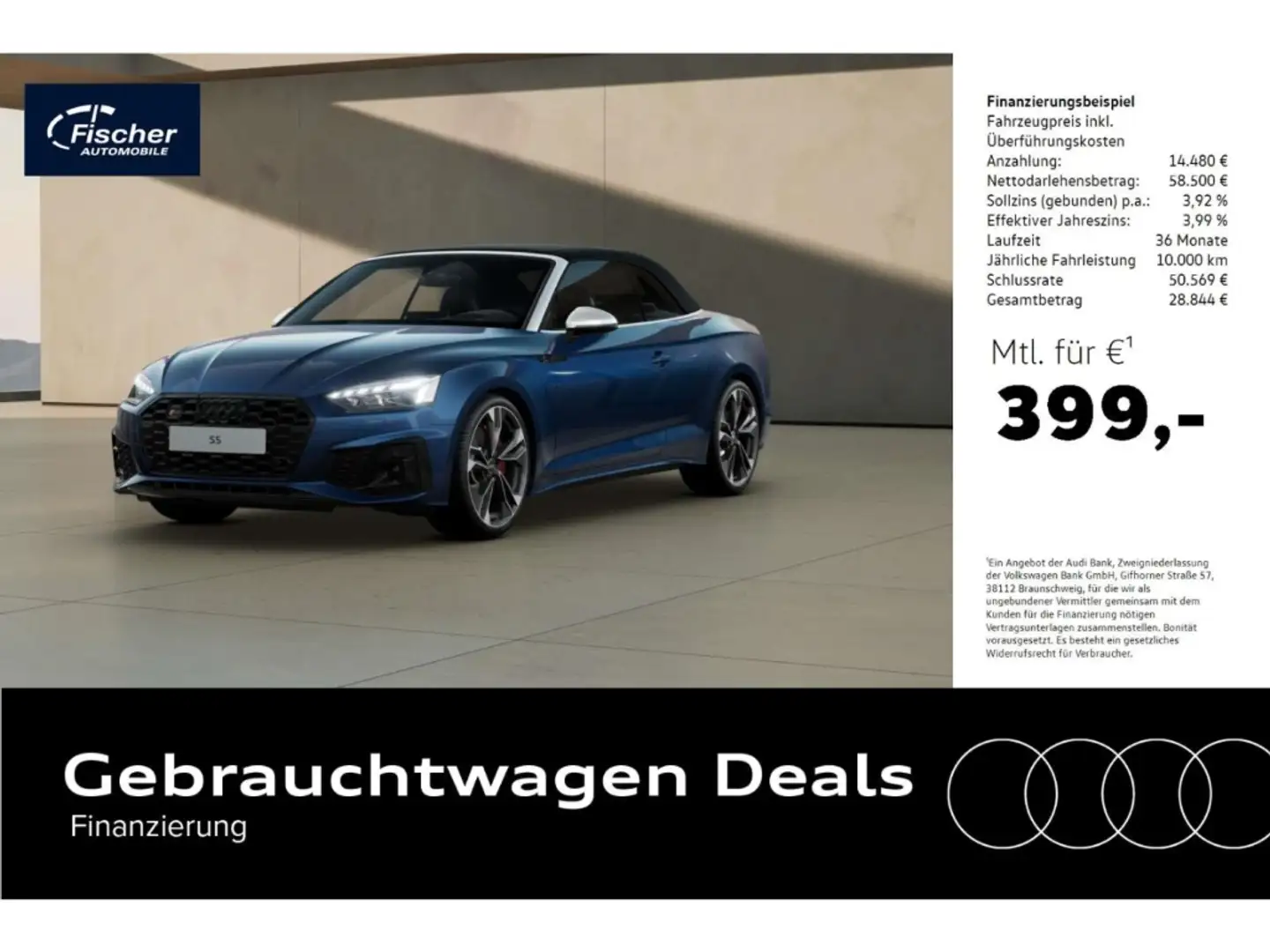 Audi S5 Cabriolet TFSI quattro Competition Edition Blau - 1