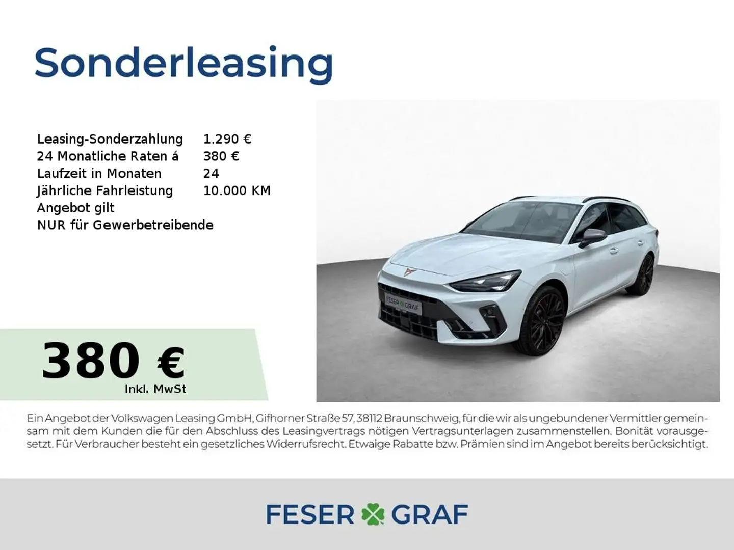 CUPRA Leon VZ 1.5 eHYBRID 19" AHK INTELLIGENT SENNHEISER Weiß - 1