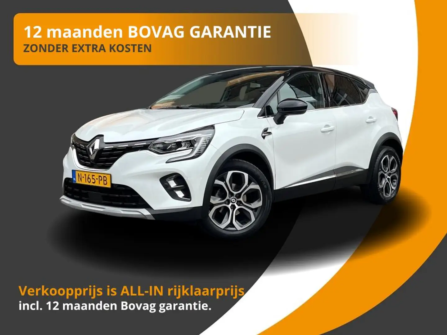 Renault Captur 1.3 TCe 140pk INTENS AUTOMAAT/NL-AUTO/1E EIG./35.0 Wit - 1