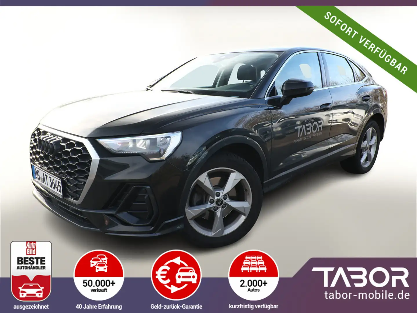 Audi Q3 Sportback 45 TFSI quattro S tronic Nav LM19Z Schwarz - 1