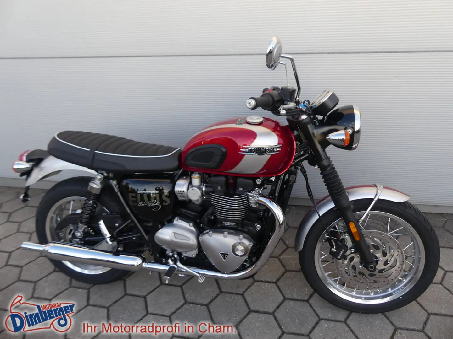 Triumph Bonneville T120 Elvis Presley Edition Sonderm Rouge - 1