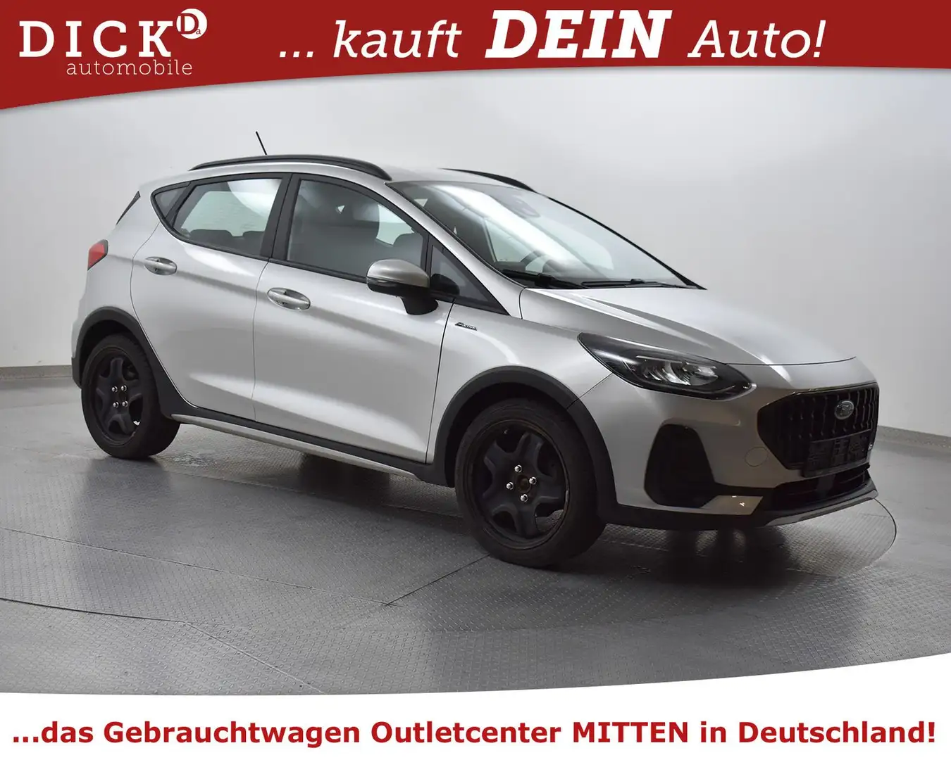 Ford Fiesta 1.0 EB Aut Active LED+SITZHZ+PDC+DAB+TEMP Argent - 1