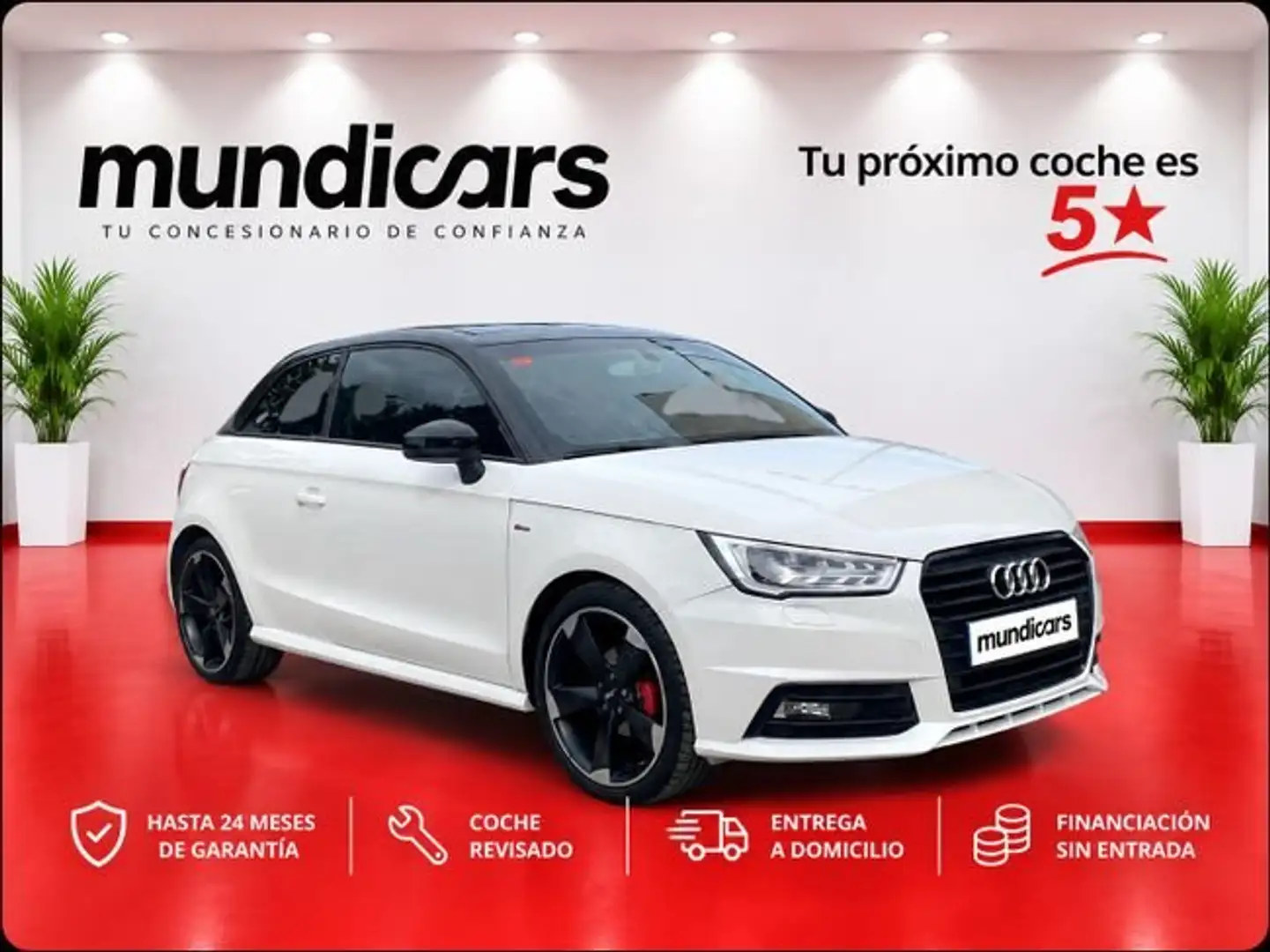 Audi A1 1.4 TDI 90CV S tronic Attracted Blanco - 1