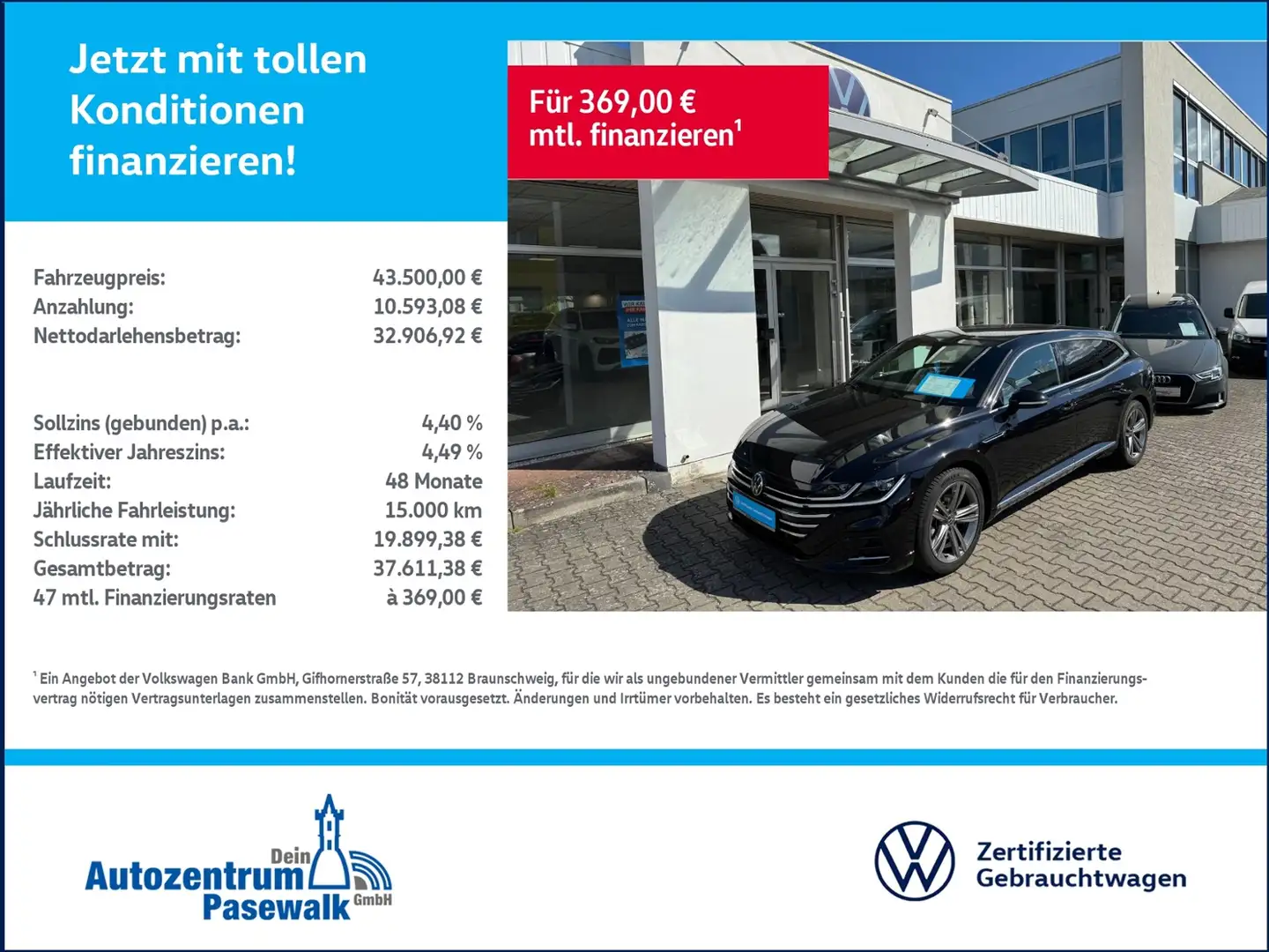 Volkswagen Arteon Shooting Brake 2.0 TDI DSG R-Line 4Motion Schwarz - 1