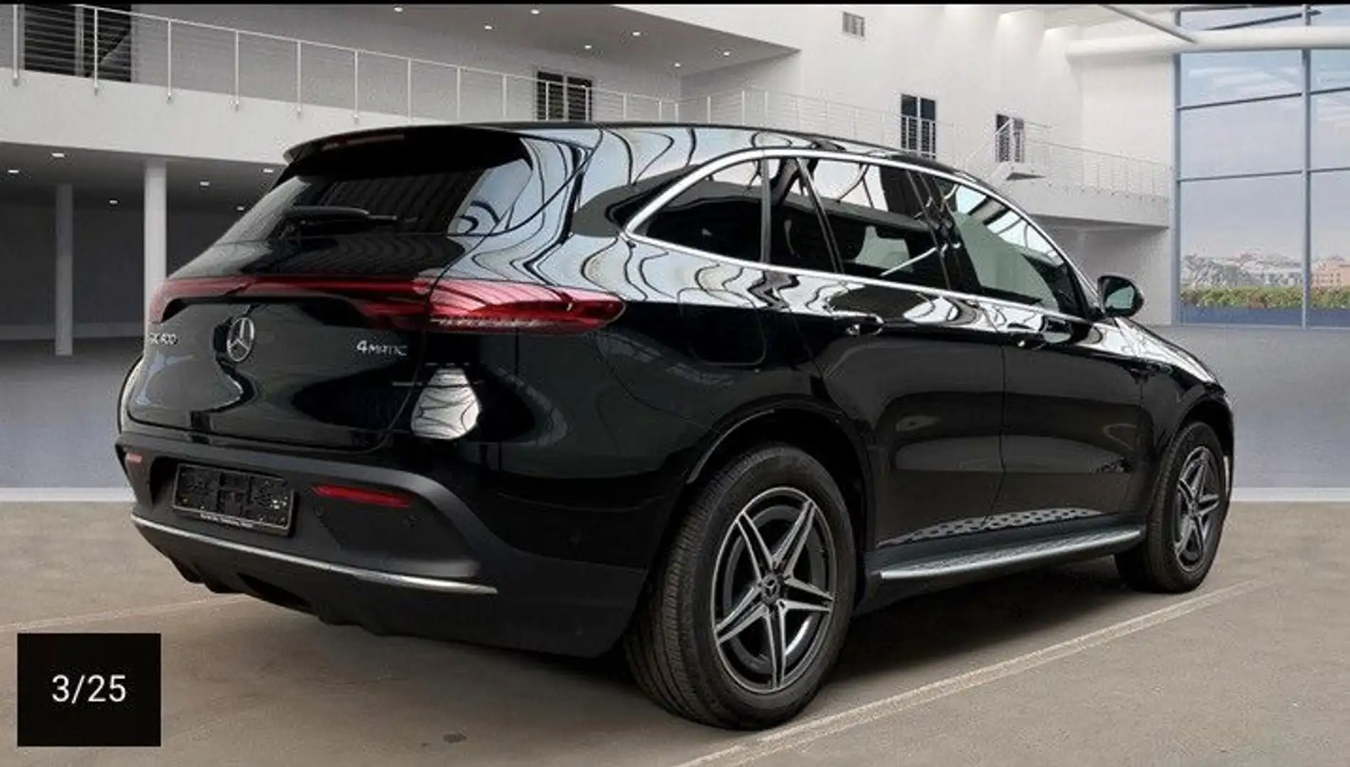 Mercedes-Benz EQC 400 400 4M 2x AMG Line Multib Widescr 360 Distr+ Schwarz - 2