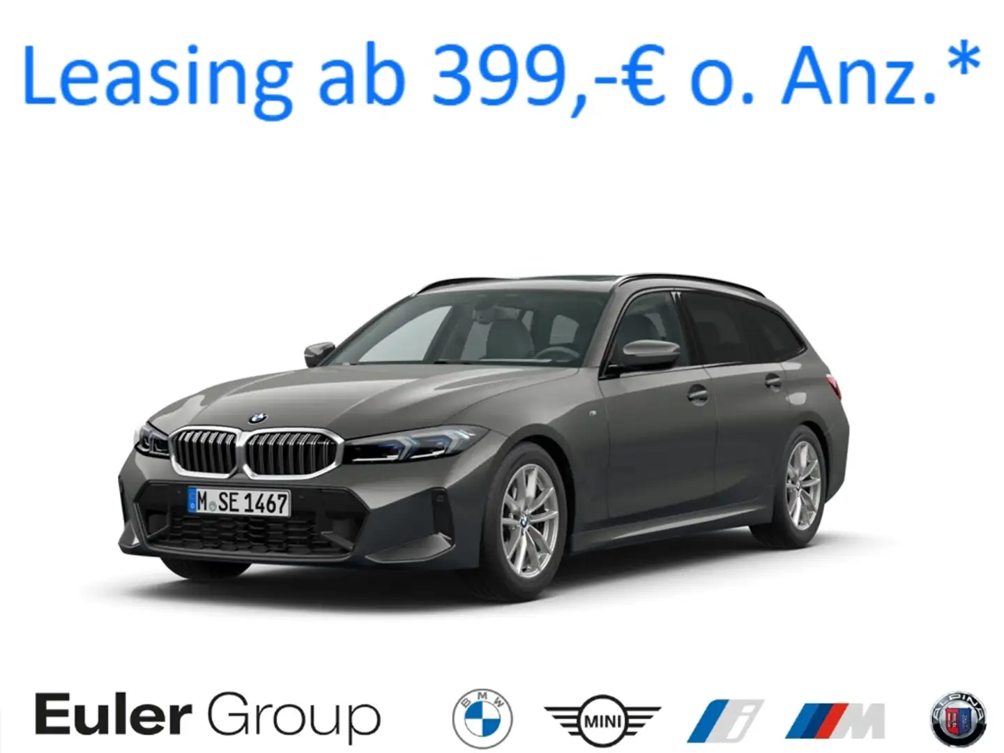 BMW 320 d Touring M Sport Panprama DAProf Memory HiFi LCPr Grau - 1