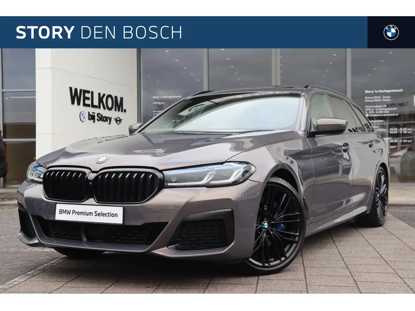 BMW 530 5 Serie Touring 530i High Executive M Sport Automa Gris - 1