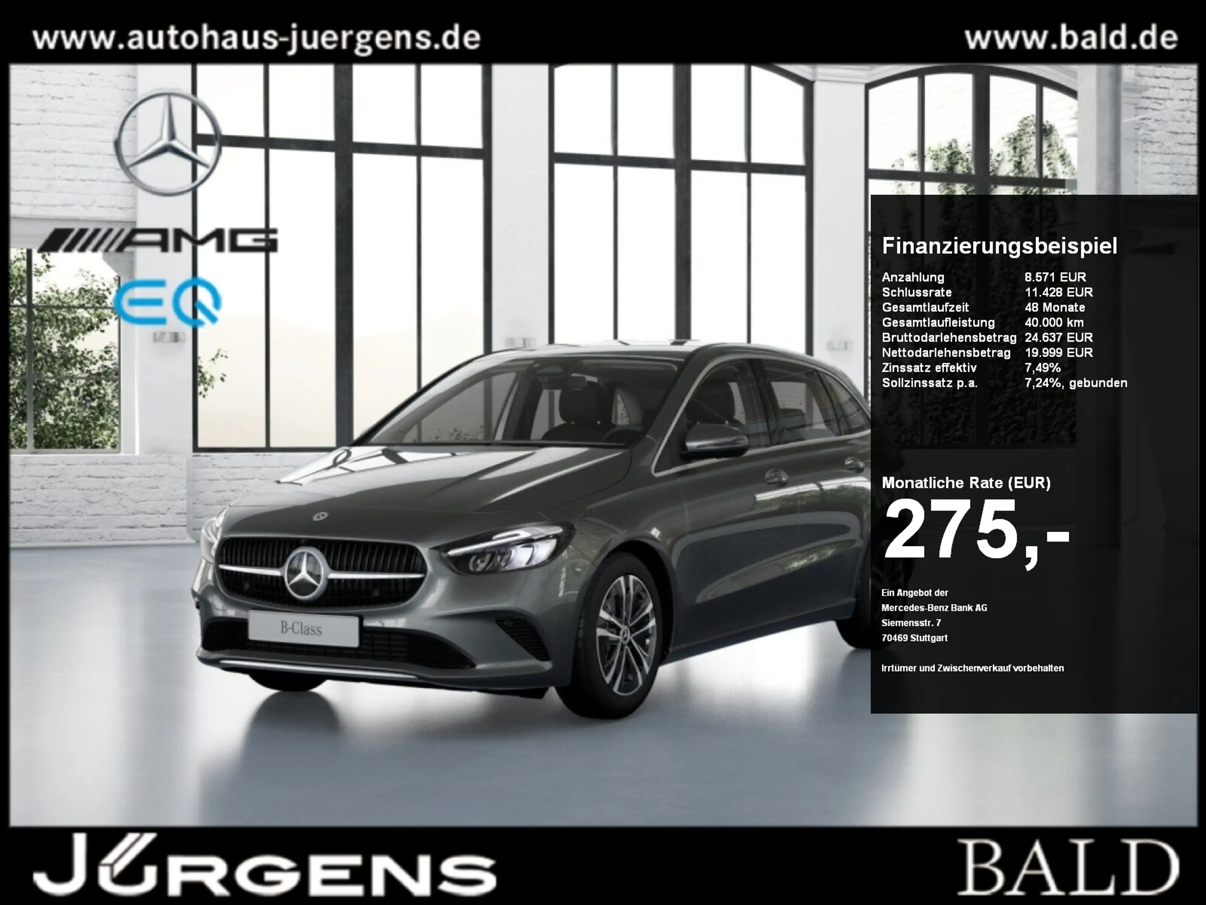 Mercedes-Benz B 200 Progressive+Distr+ILS+Cam+LED+Navi+Wide