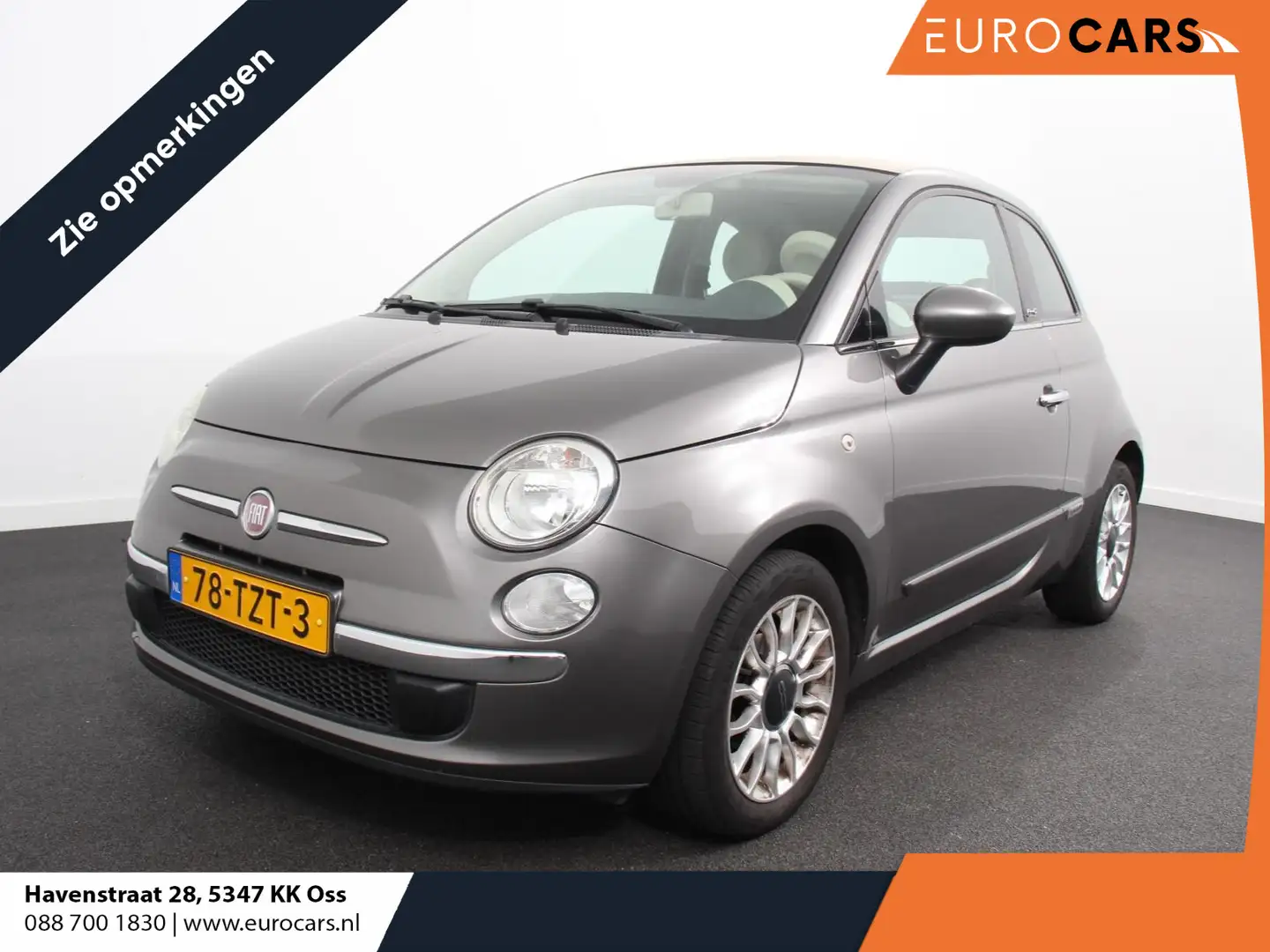Fiat 500C 1.2 Lounge | Airco | Radio | Parkeersensor achter Gris - 1