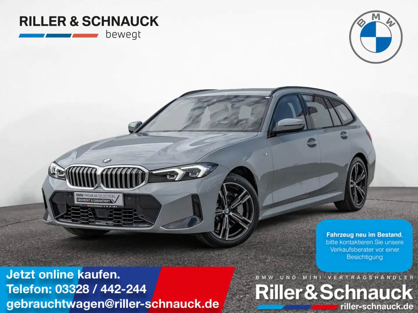 BMW 330 i Touring xDrive M Sport ACC+KAM+LED+NAVI+ Gris - 1