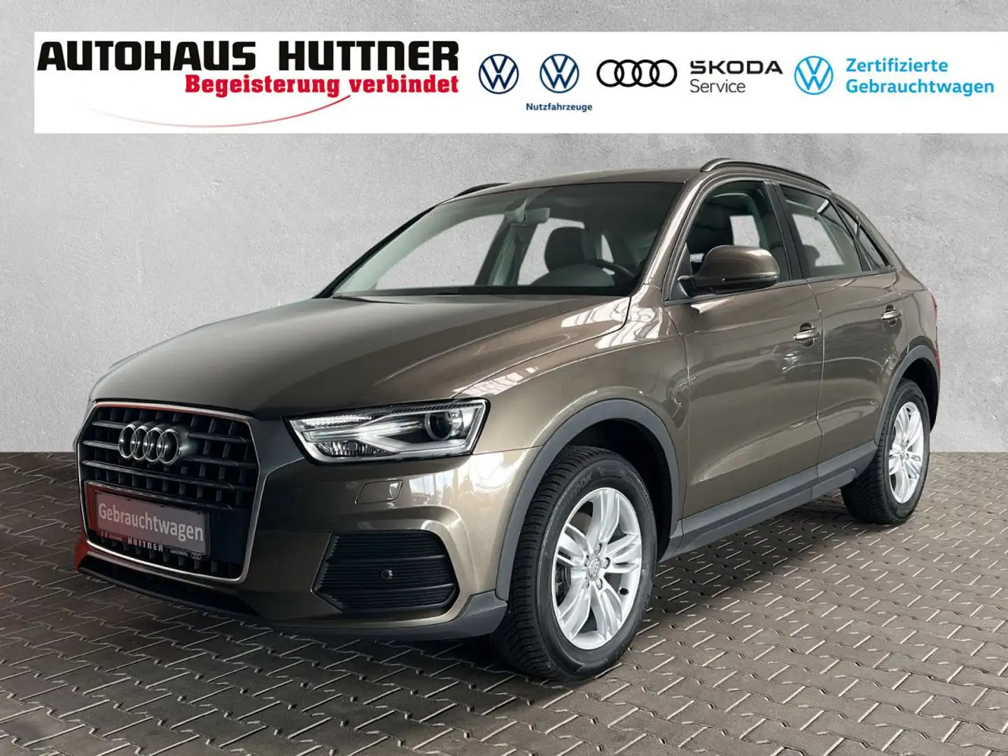 Audi Q3 basis 1.4 TFSI NAVI XENON PDC BLUETOOTH Klima Braun - 1