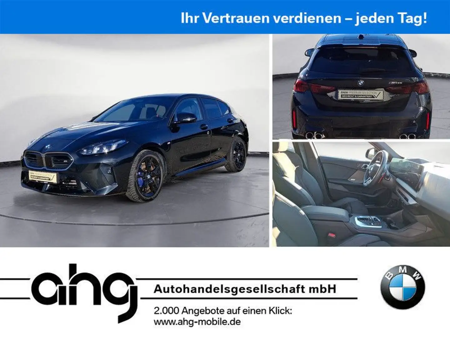 BMW 135 xDrive Klimaaut. Head-Up Adaptives Fahrwerk Schwarz - 1