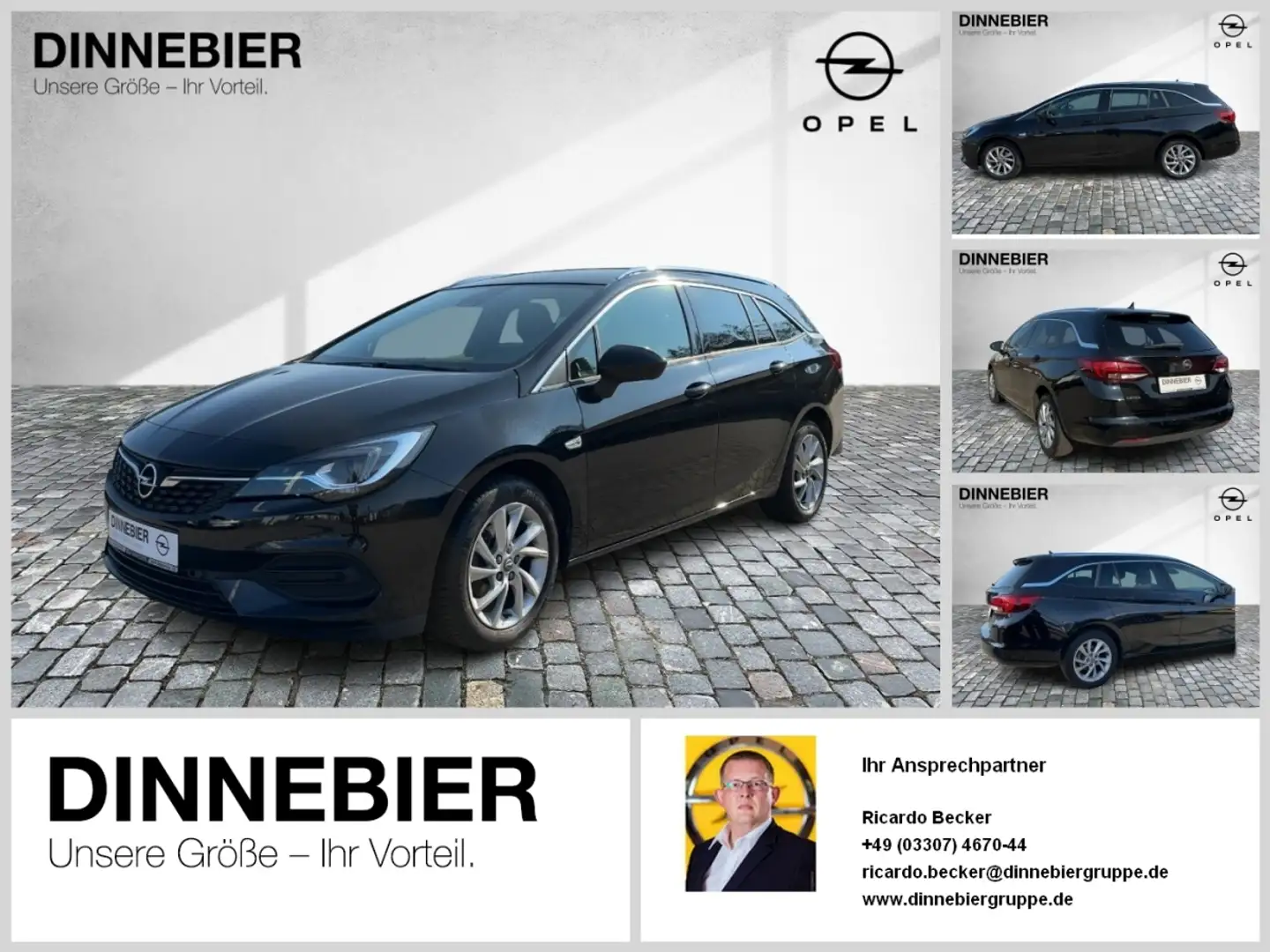 Opel Astra K Sports Tourer 1.2 Turbo  Elegance DynLi Zwart - 1