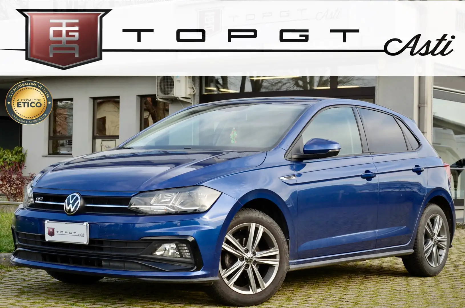 Volkswagen Polo 1.0 TSI R-line 5p 80cv GARANZIA VW OK NEOPATENTATI Blu/Azzurro - 1