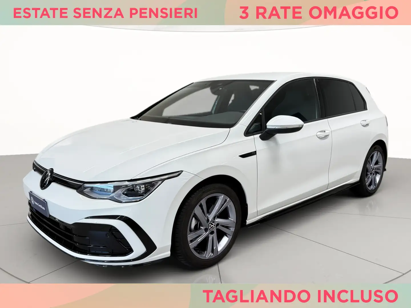 Volkswagen Golf 2.0 tdi r-line 150cv dsg Bianco - 1