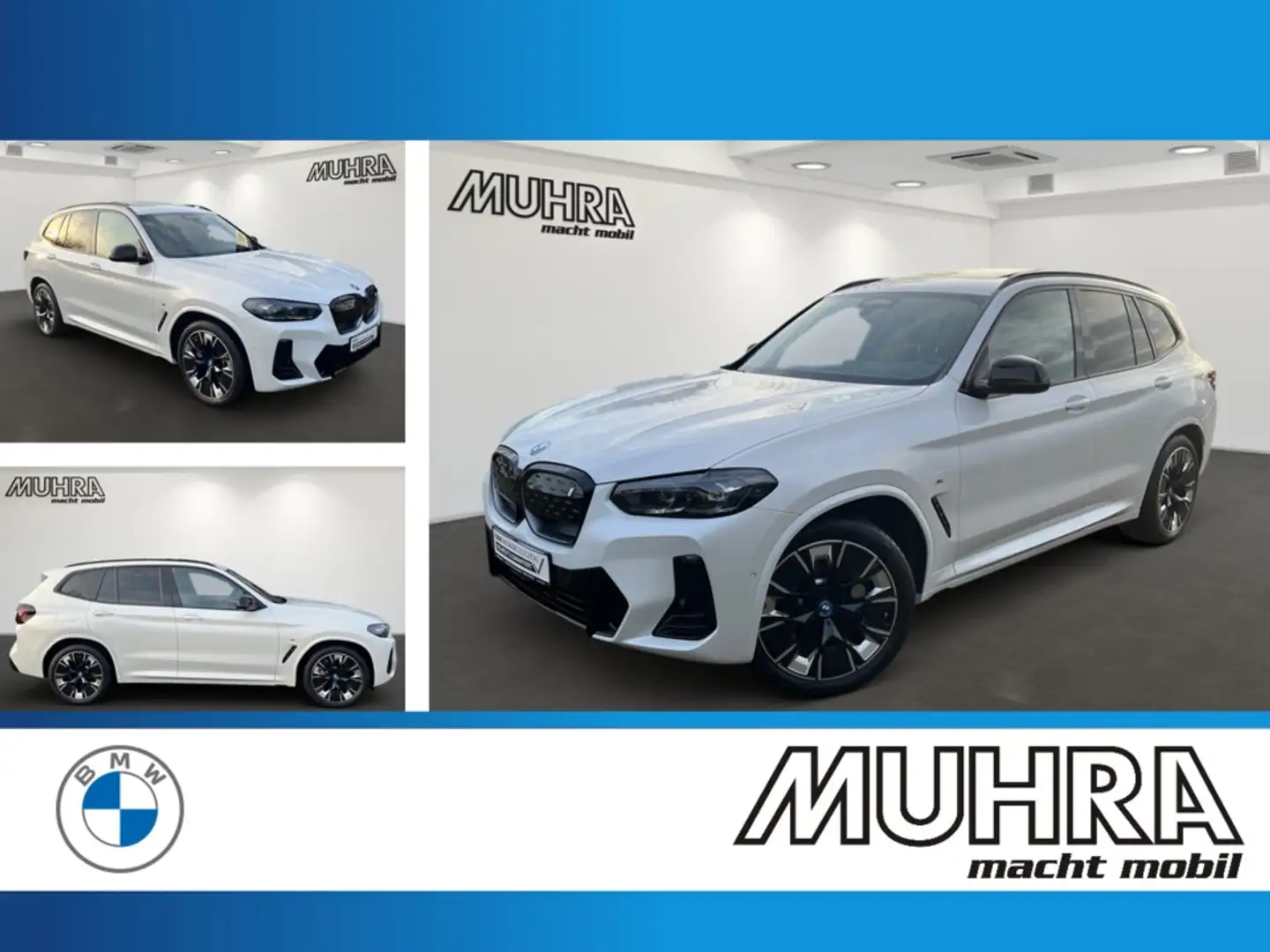 BMW iX3 M Sport 20" Pano AHK - Leas.o.A.ab 460,-EUR Weiß - 1