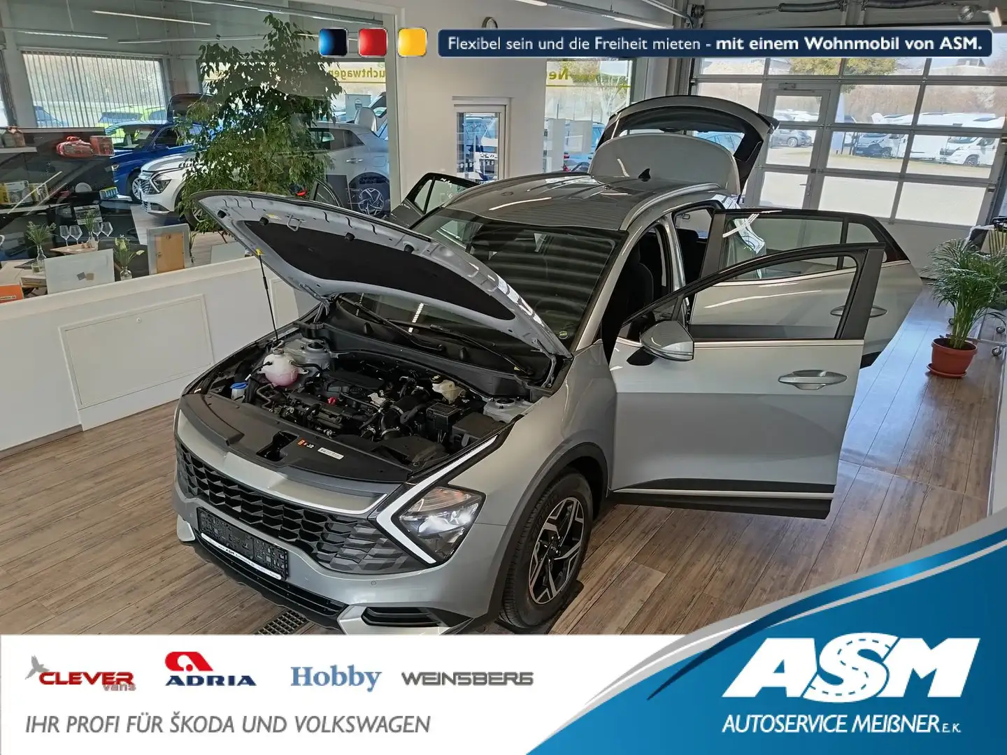 Kia Sportage 1.6 T-GDI DCT Vision*NAVI*LED*R-KAM*DAB srebrna - 1