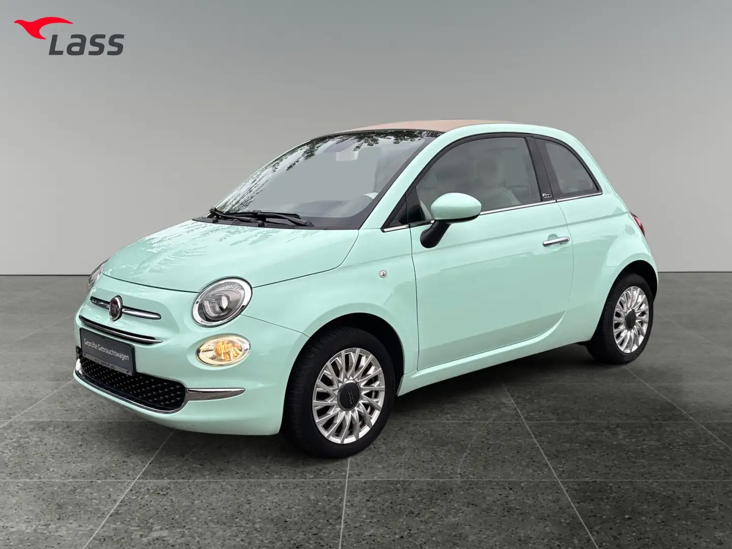Fiat 500C 500 Cabrio 1.2 Lounge +Allwetter+DAB+EPH+Navi! Groen - 2