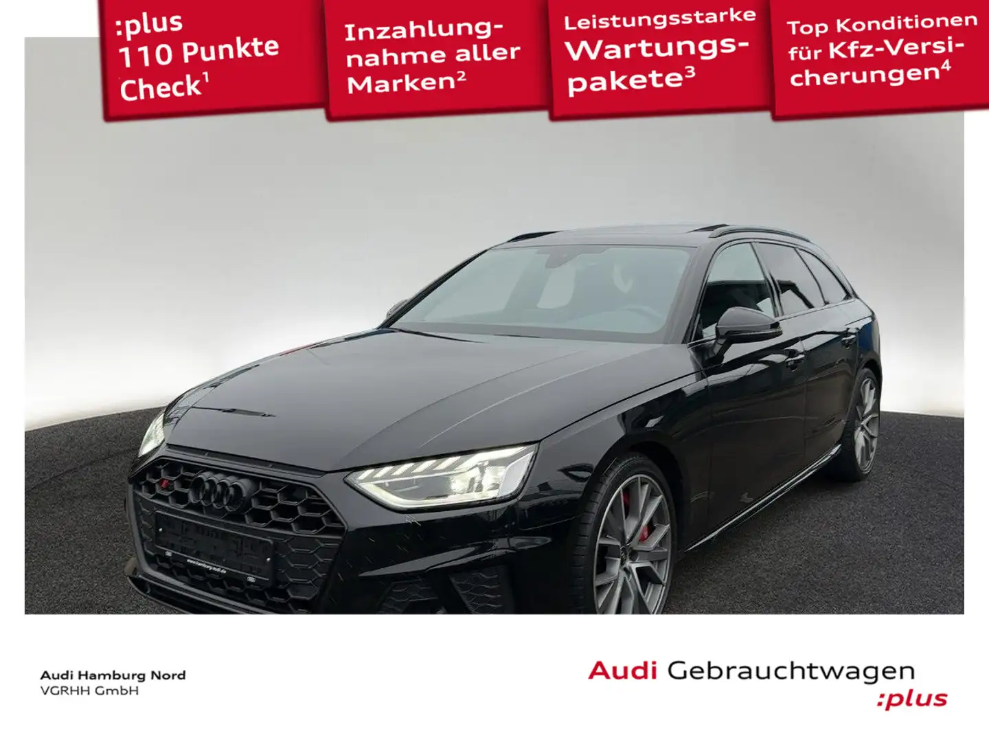 Audi S4 3.0 TDI quattro B&O Navi Kamera Stndhzg Schwarz - 1