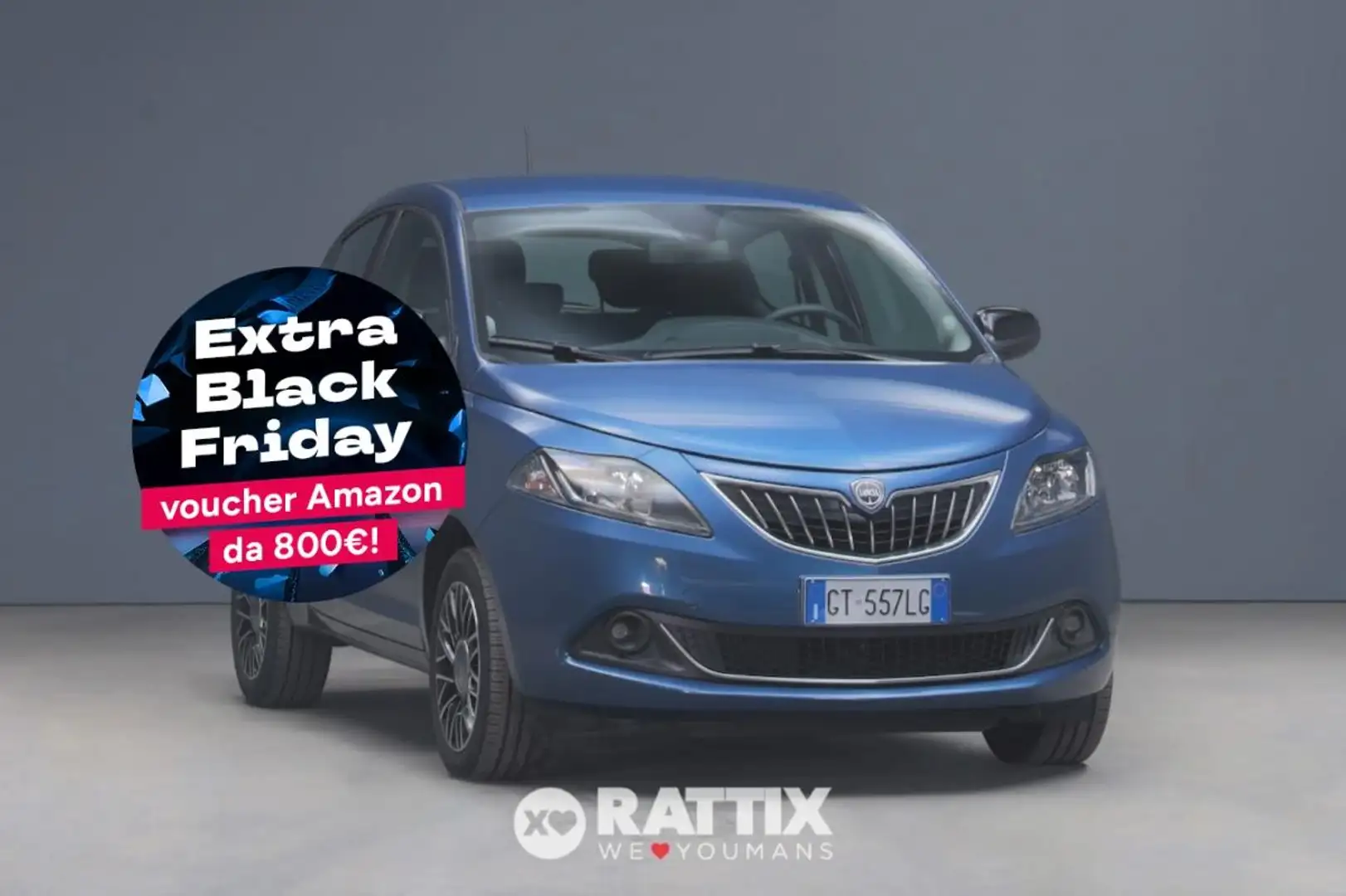 Lancia Ypsilon 1.0 Firefly Hybrid 70CV Platino Bleu - 1