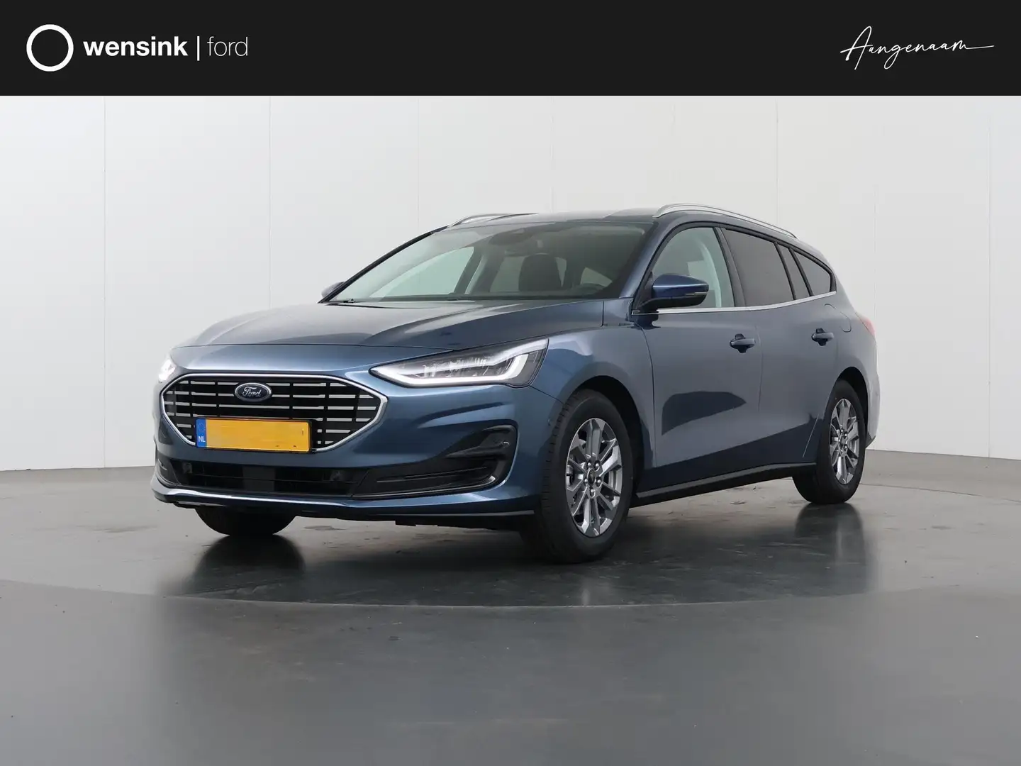 Ford Focus Wagon 1.0 EcoBoost Hybrid Titanium PRIVATE LEASE V Blauw - 1