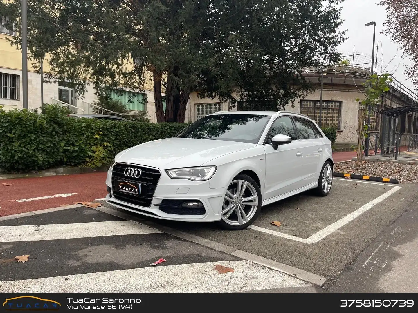 Audi A3 Sportback 2.0 TDI S LINE Ambition Blanc - 1