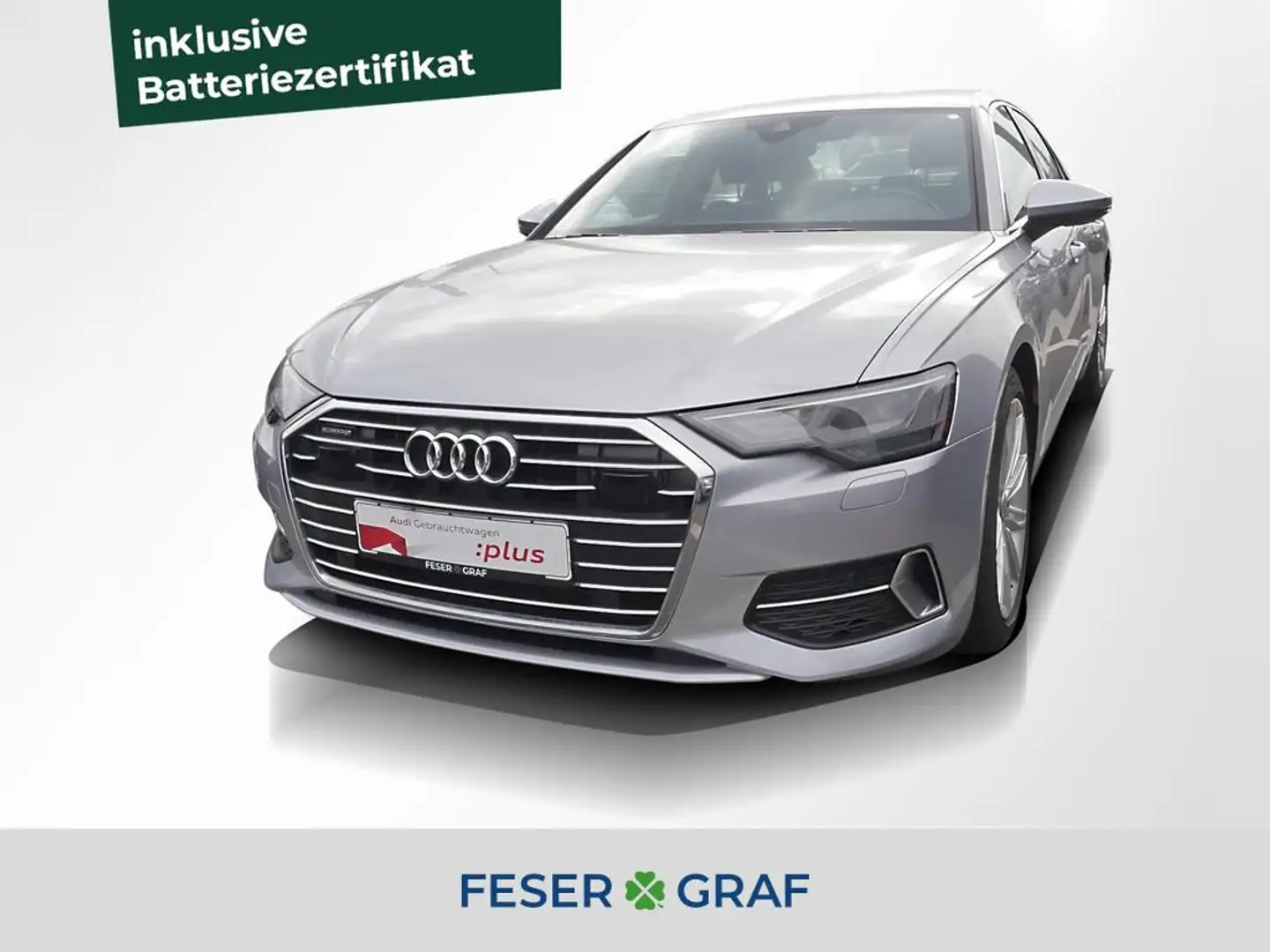 Audi A6 Lim. 50 TFSI e qu S line Int ACC AHK LED Navi Zilver - 1