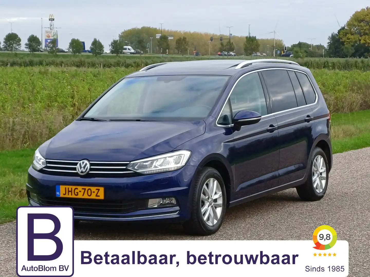 Volkswagen Touran 1.8 TSI Highline /180 PK!/Pano/Camera/Cruise/Navi/ Bleu - 1