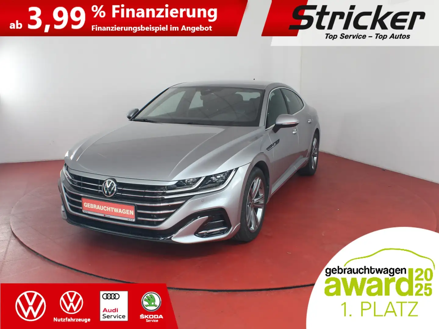 Volkswagen Arteon R-Line 1.4TSI eHybrid 332,-ohne Anzahlung ACC Nav Silber - 2