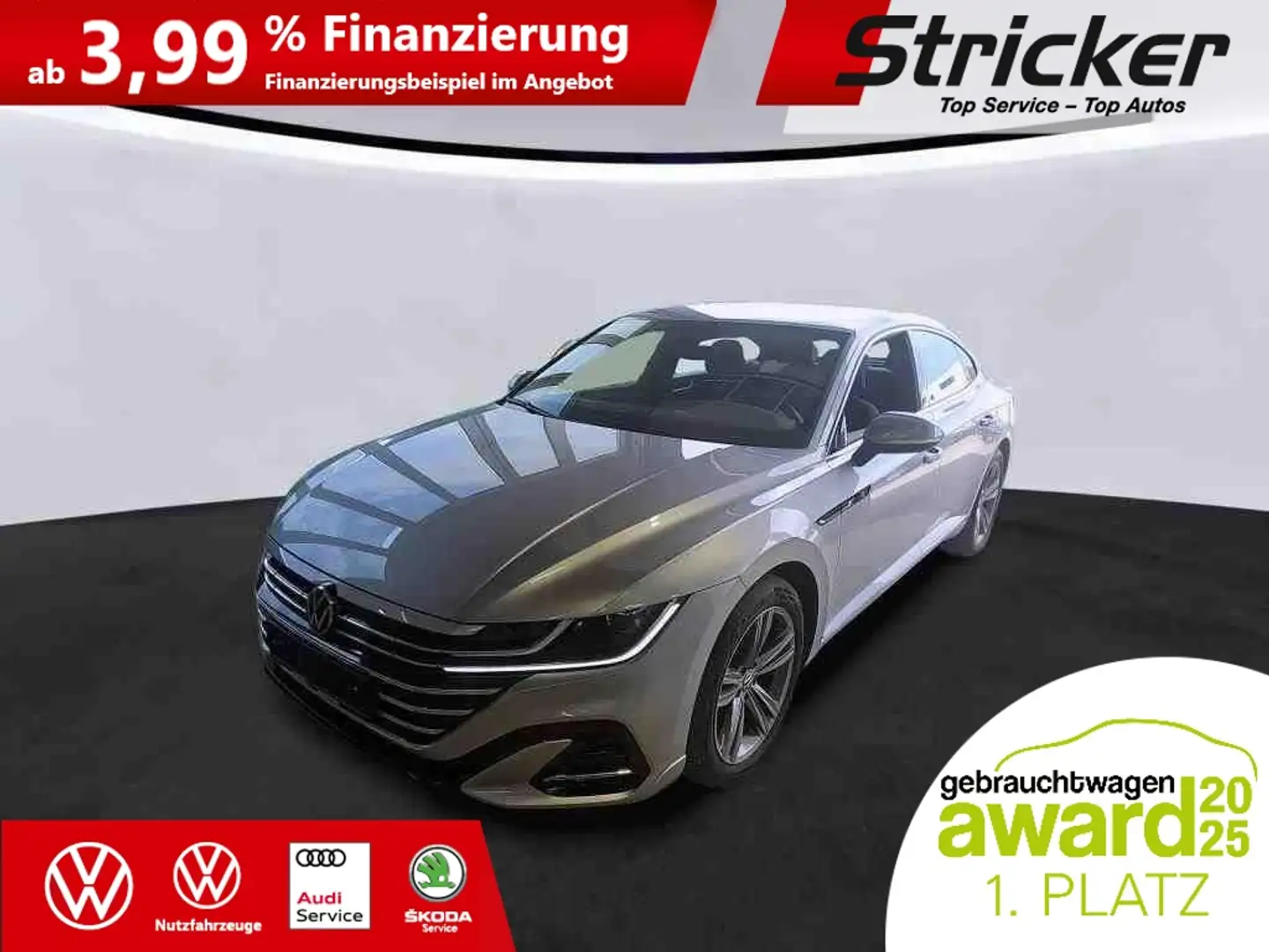 Volkswagen Arteon R-Line 1.4TSI eHybrid 338,-ohne Anzahlung ACC Nav Silber - 1