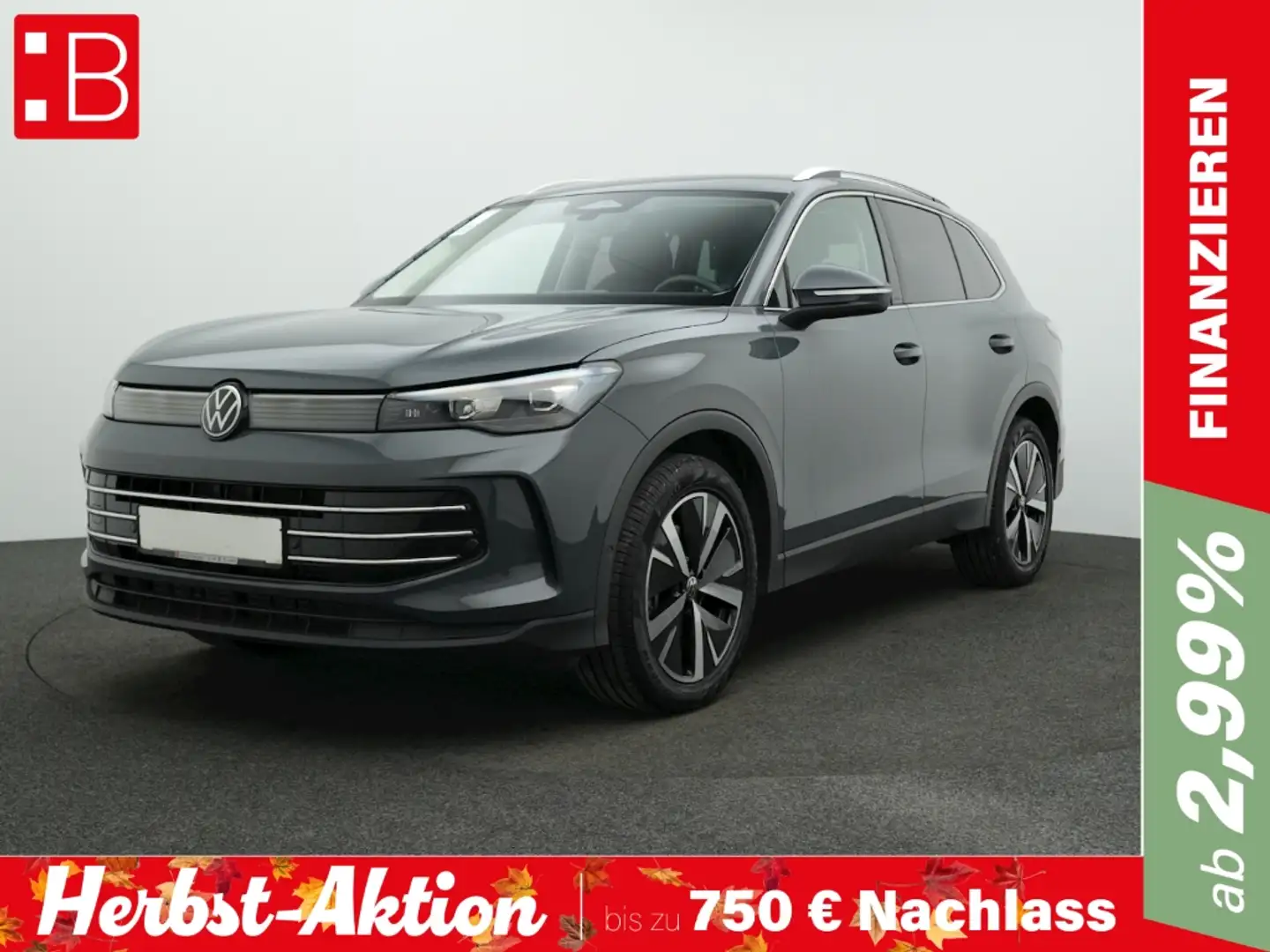 Volkswagen Tiguan 2.0 TDI DSG Elegance AHK NAVI ALU19 Grau - 1