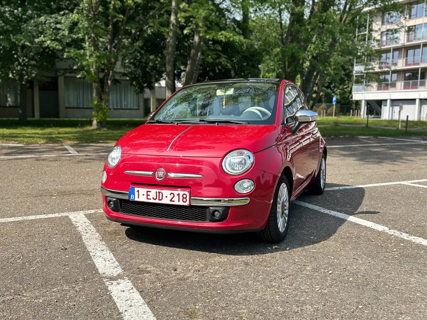 Fiat 500 500 1.2 Lounge Rouge - 1