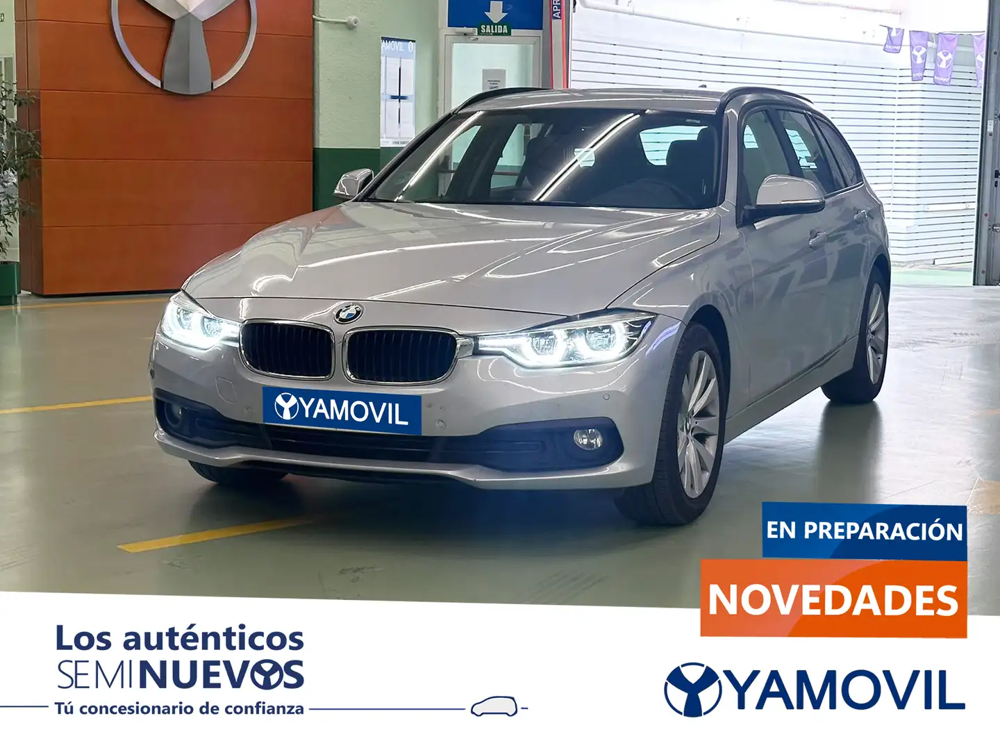 BMW 318 318d Touring Argent - 1