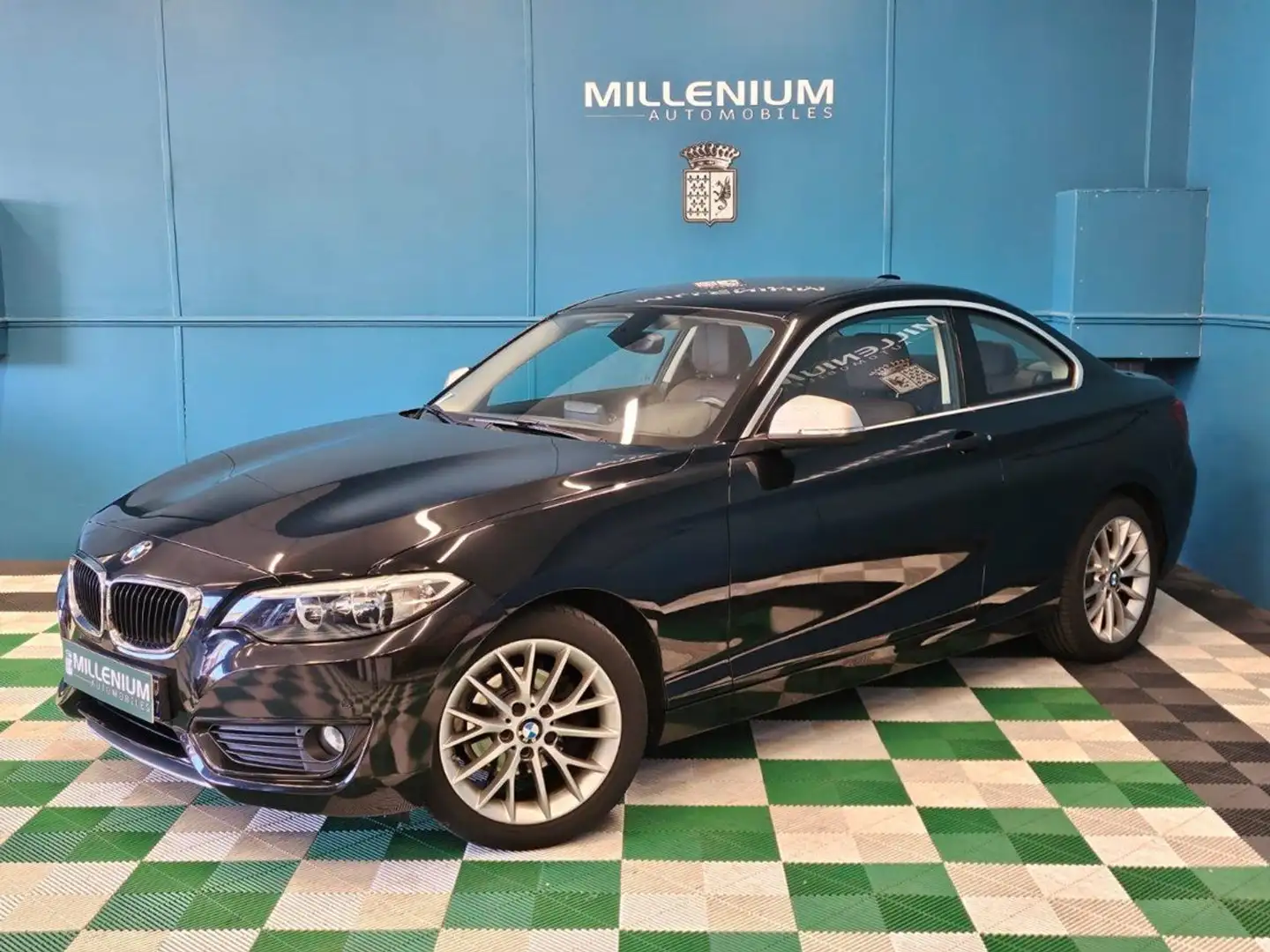 BMW 218 SERIE COUPE (F22) 218D 143CH LOUNGE Noir - 1