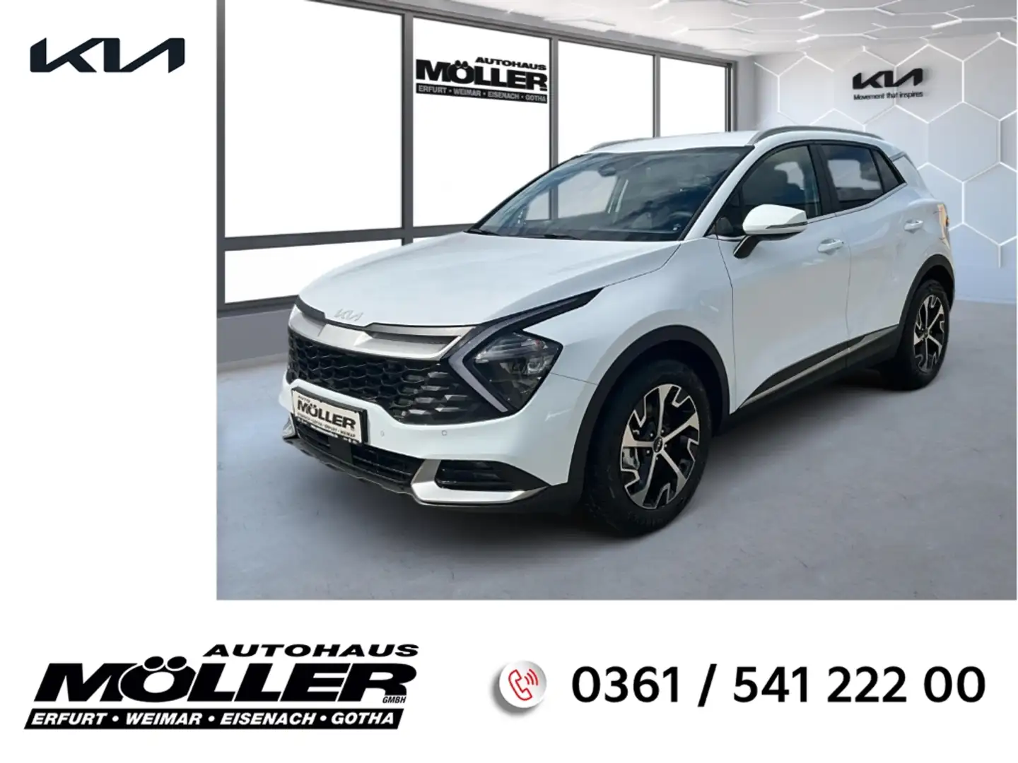 Kia Sportage Ultimate 1.6T DCT7 Komfort Kamera ACC  LED Weiß - 1