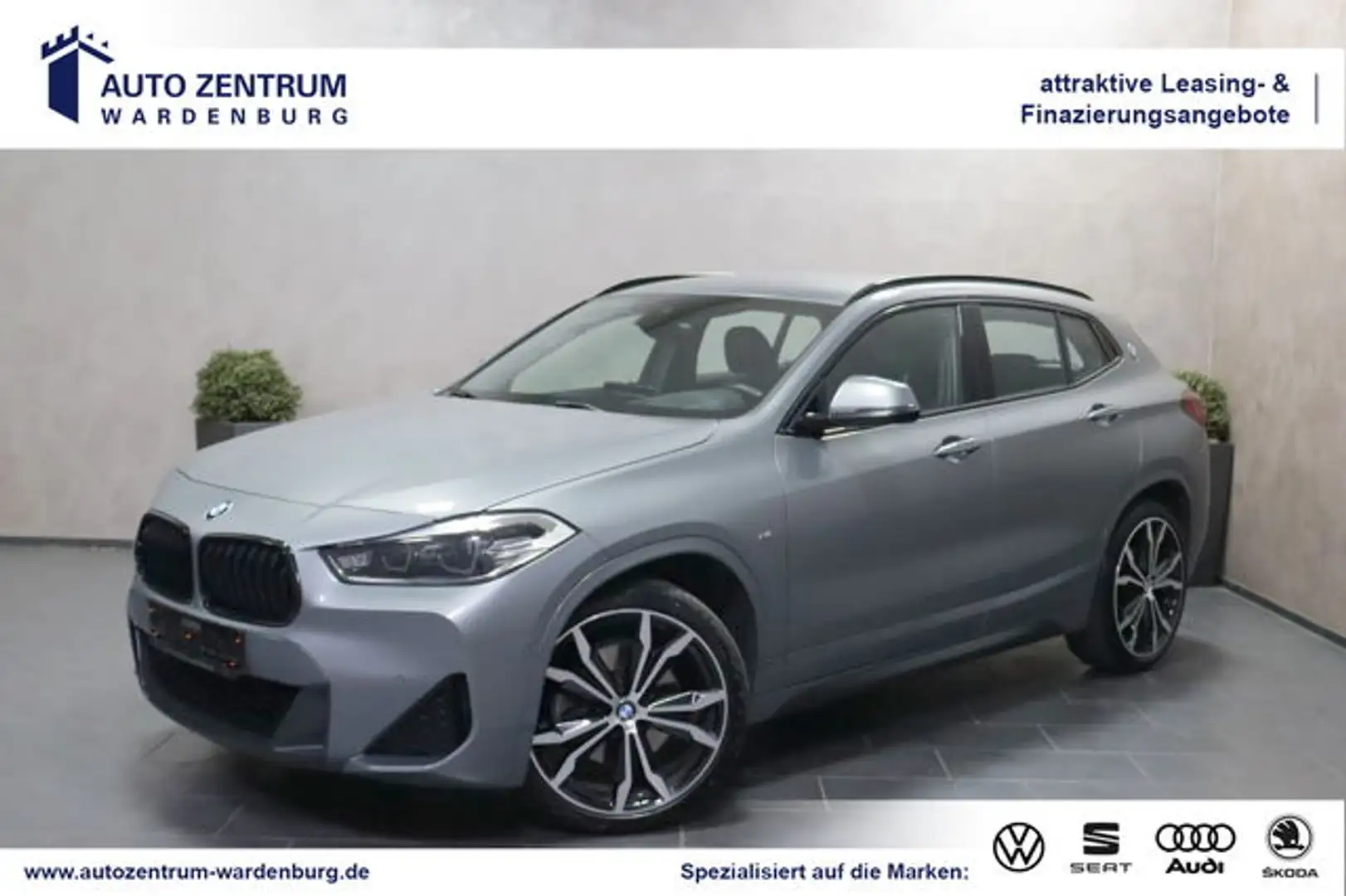 BMW X2 xDrive 20 M Sport Aut. AHK LED HUD NAV 20ZOLL Grau - 1
