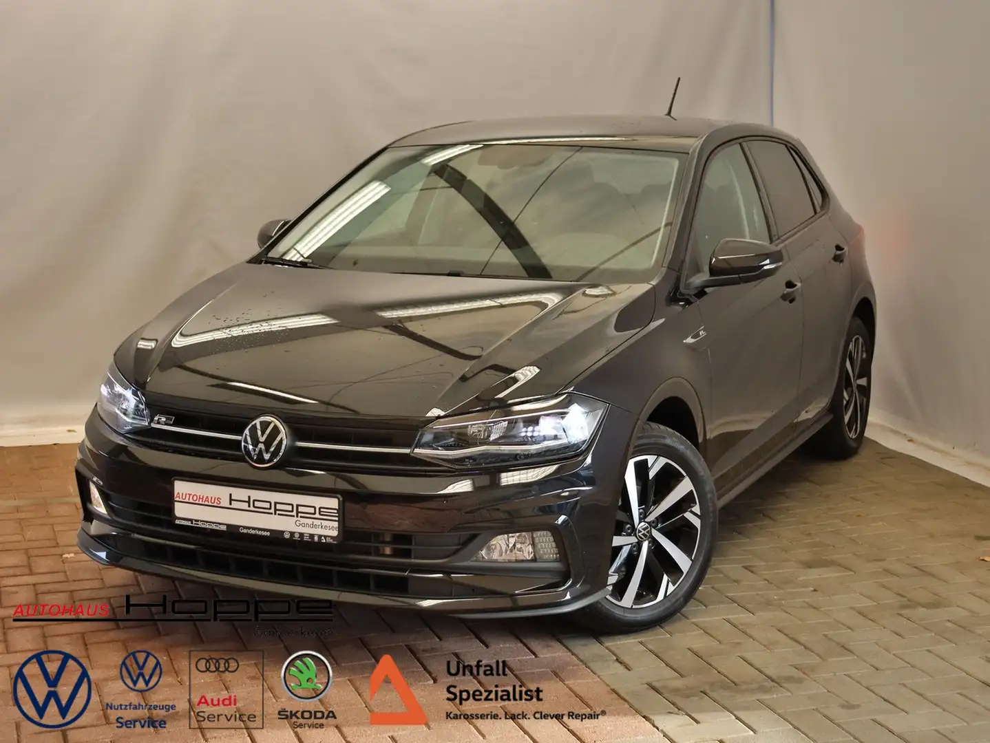 Volkswagen Polo Highline 1.0 l TSI DSG+R-LINE+ACC+APP+LED+DAB+ Noir - 1