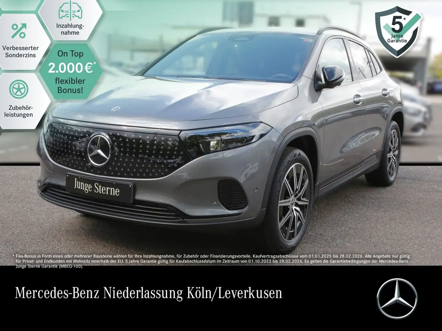 Mercedes-Benz EQA 350 4M NIGHT+MEMORY+KEYLESS+SPUR Grau - 1