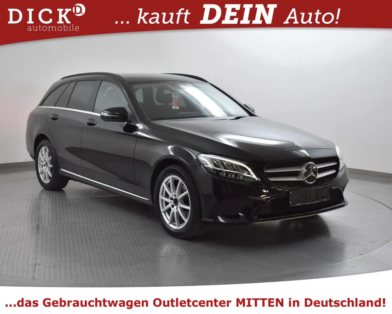 Mercedes-Benz C 200 d T STANDHZ+NAVI+KAMERA+SHZ+LED+TEMP+PARK Czarny - 1