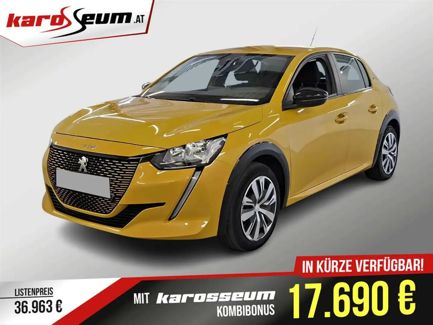 Peugeot e-208 Active | EFFIZIENT | 50 kWh | Wärmepumpe Gelb - 1