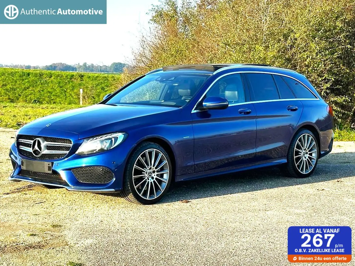 Mercedes-Benz C 350 Estate e Premium Plus Hybride Blauw - 1