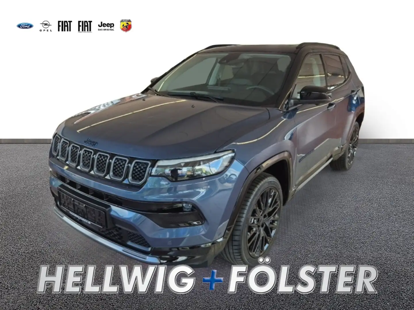 Jeep Compass S Plug-In Hybrid 4WD El. Panodach Navi Blauw - 1