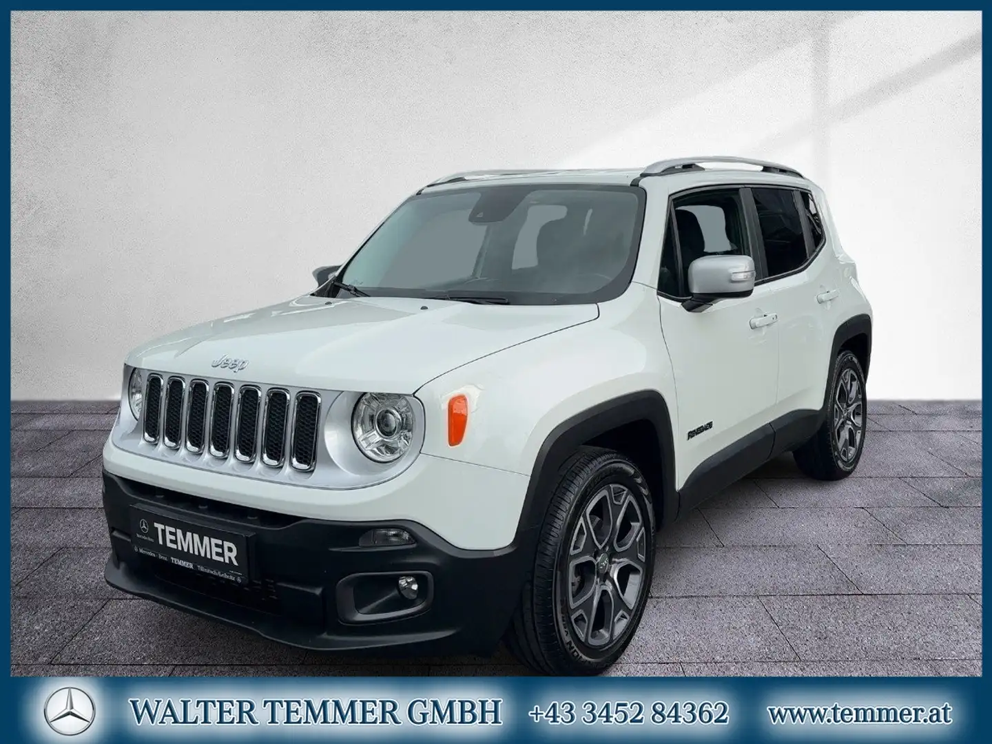 Jeep Renegade 1,4 Multiair 140 Limited AHV Xenon Navi Blanc - 1