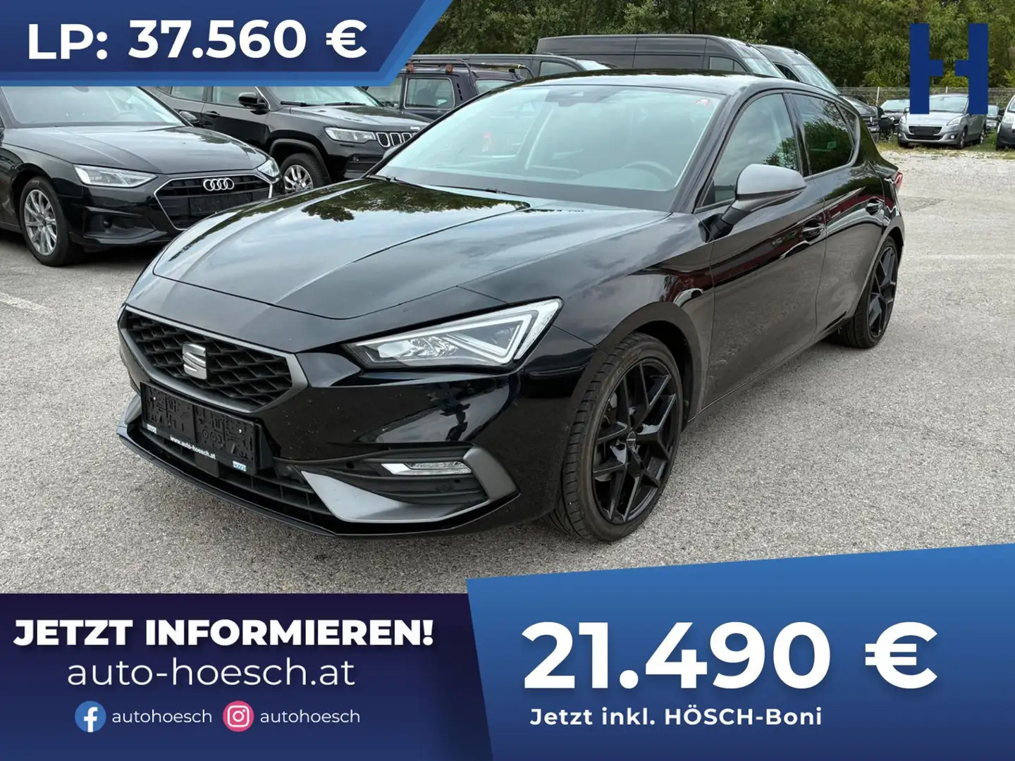 SEAT Leon 2,0 TDI FR Aut. 8-fach ASSISTENZ KAMERA WINTER Schwarz - 1