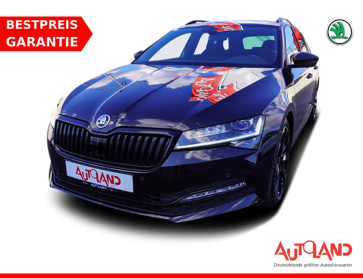 Skoda Superb Combi 2.0 TDI Sportline LED Navi AHK ACC Nero - 1