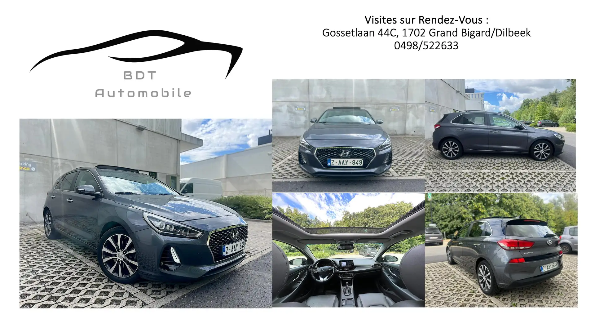 Hyundai i30 1.4T-GDi Boite Auto Cuir Toit Ouvrant/Pano SiegeCh - 1